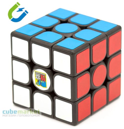 Кубик Рубика магнитный MoYu MeiLong 3x3 3M, black