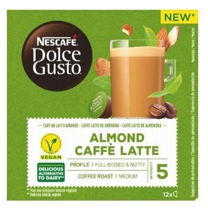 Капсулы для кофе Nescafe Dolce Gusto VEGAN ALMOND CAFFE LATTE (12 капсул)