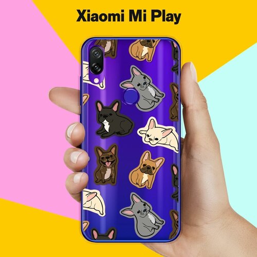 Силиконовый чехол на Xiaomi Mi Play Французы / для Сяоми Ми Плей силиконовый чехол сотворение адама на xiaomi mi play сяоми ми плей