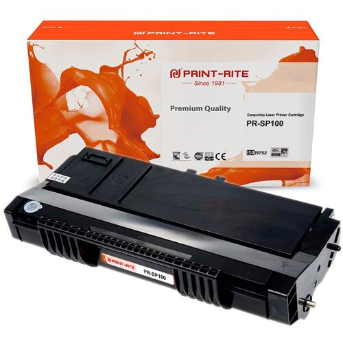 Картридж лазерный Print-Rite TFR864BPU1J PR-SP100 SP100 черный (2000стр.) для Ricoh SP100/100SU/100SF картридж лазерный print rite tfh724bpu1j pr 703 703 black 2000стр для canon lbp2900 3000series pr 703