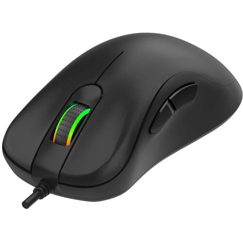 Мышь компьютерная HIPER STALKER, черная, 5 кнопок, 4000 dpi, RGB подсветка