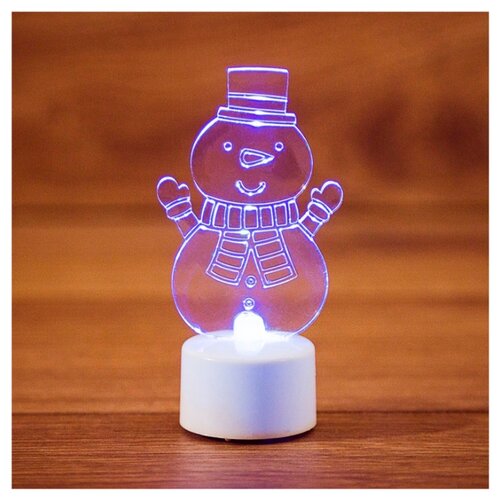 фото Фигурка neon-night снеговик с