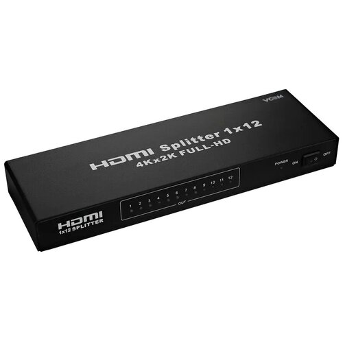 Разветвитель HDMI VCOM (DD4112) разветвитель hdmi сплиттер splitter vcom на 12 портов ver 1 4 каскадируемый с питанием dd4112