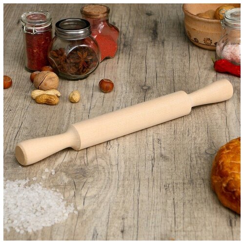 Скалка с ручками берёза 3535 см 449₽