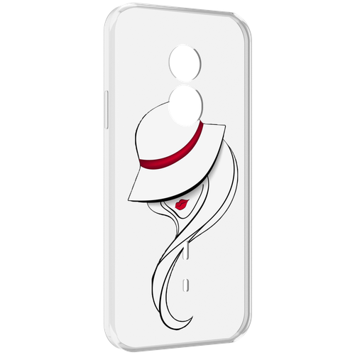 Чехол MyPads Лого женский для Doogee S51 задняя-панель-накладка-бампер