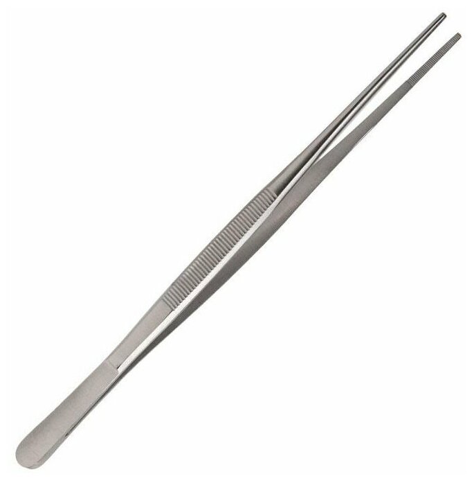 Tweezers / Пинцет прямой анатомический (медицинская сталь) 250мм