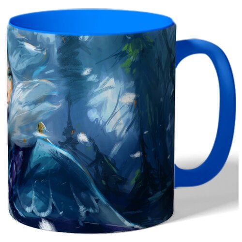 фото Кружка цветная с рисунком девушка crystal maiden drabs