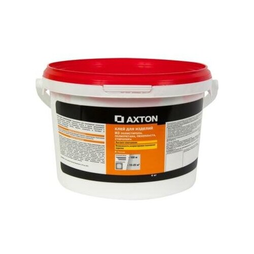 Клей Axton для потолочных изделий стиропоровый 4 кг axton клей для изделий из гипса axton 5 кг