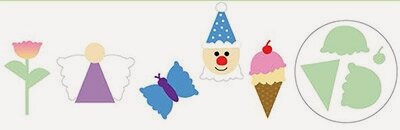 Изображение товара Mr.Painter MPB-63-MB68 Фигурный дырокол 6.3 см Мороженое - набор из 10 форм для скрапбукинга