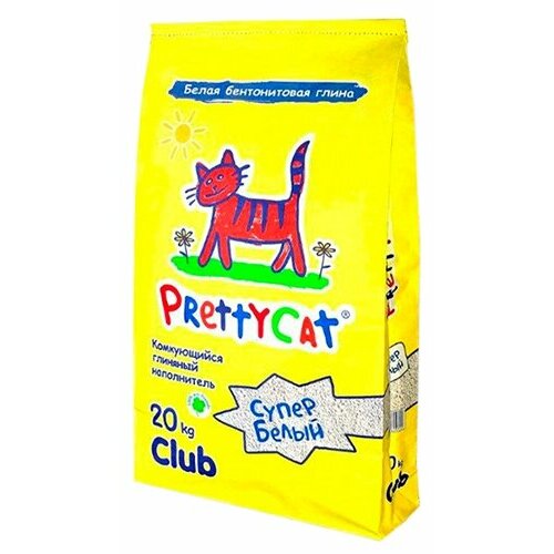 Комкующийся наполнитель PrettyCat Супер Белый, 23л