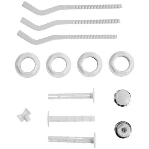 Набор для подключения радиатора ZEIN, 1 x 3/4, с тремя кронштейнами набор для подключения радиатора zein 1 x 1 2 с двумя кронштейнами