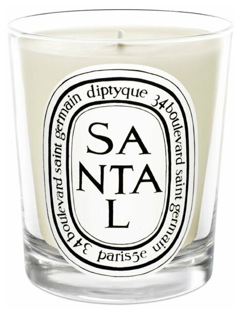 Парфюмированная свеча Diptyque Santal 190 гр