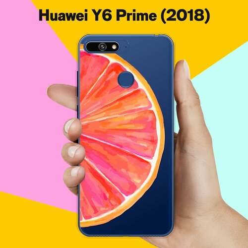 Силиконовый чехол Грейпфрут на Huawei Y6 Prime (2018)