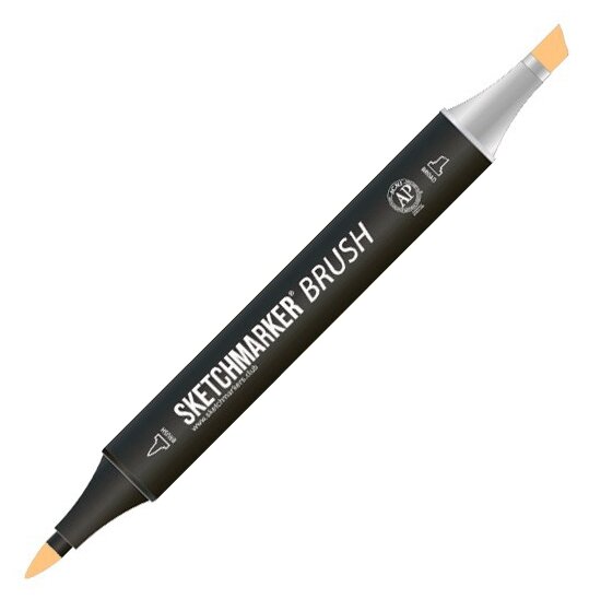 Маркер Sketchmarker Brush двухсторонний на спирт.основе цв.O34 Ноготки