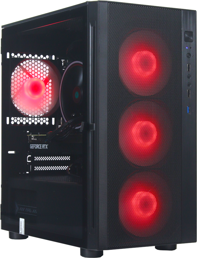 Игровой компьютер Raskat Strike 520 (AMD Ryzen 5 5600X, RAM 16Gb, SSD 256Gb, NVIDIA RTX 3060 8Gb, no OS)
