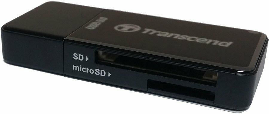 Картридер Transcend RDF5K SDXC/SDHC/microSDXC/microSDHC USB 3.0 black