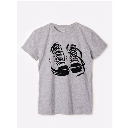 фото Футболка happyfox, размер 134, серый