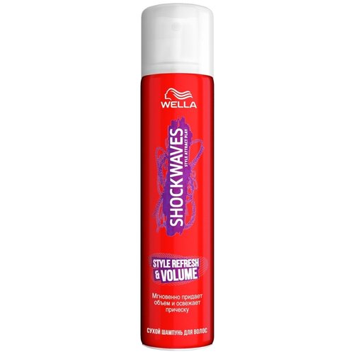 Сухой шампунь для волос Wella Shockwaves Style Refresh & Volume, 65 мл