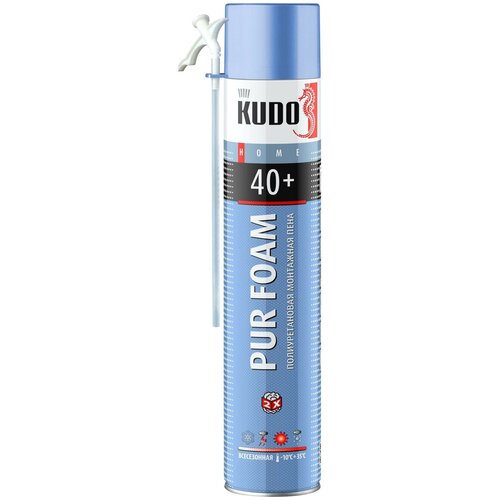 kudo удалитель застывшей монтажной пены foam remover 0 21 л 1 шт Пена монтажная бытовая всесезонная KUDO HOME 40+ 900 гр (46426)