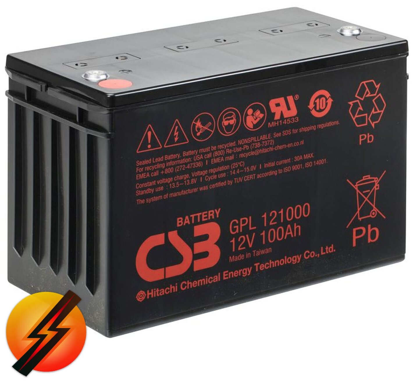 Аккумулятор для ИБП CSB GPL 121000 12V AGM (100 Ач)