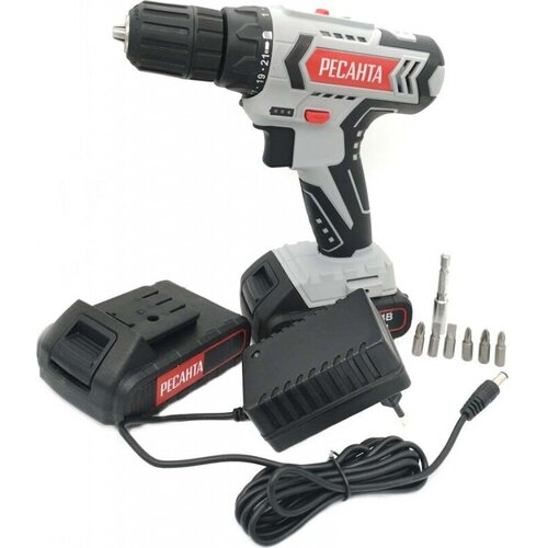 Дрель-шуруповерт аккумуляторная РЕСАНТА ДА-14-2ЛК 75144 636000₽