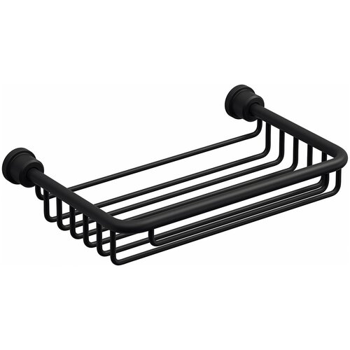 Полка решетка к стене черный матовый Sonia 182824