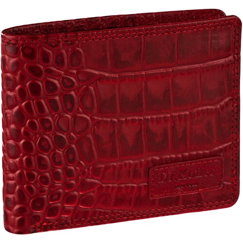 Портмоне Dr.Koffer X510439-49-12, красный элегантное портмоне с 1 ой молнией из кожи крокодила портмоне из кожи крокодила