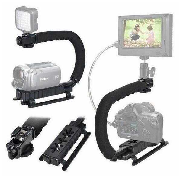 Ручной стабилизатор для камеры, U - образный держатель для фото и видеосъемки, Ручной подвес для камеры