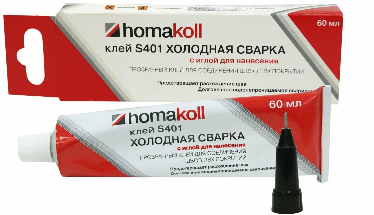 Клей холодная сварка для стыков линолеума, Homakoll S401, 60 мл.