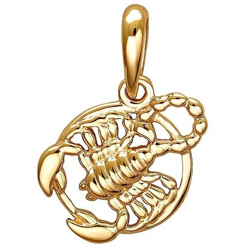 фото Кулоны эстет золотая подвеска, скорпион