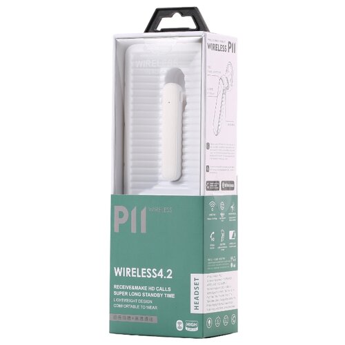 фото Bluetooth-гарнитура wk p11 white