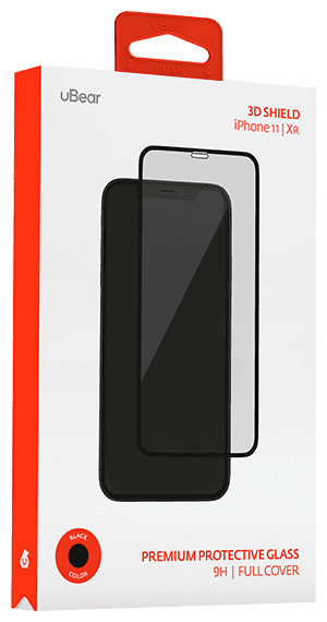 Защитное стекло uBear 3D Shield для Apple iPhone 11/Xr черный фото 5