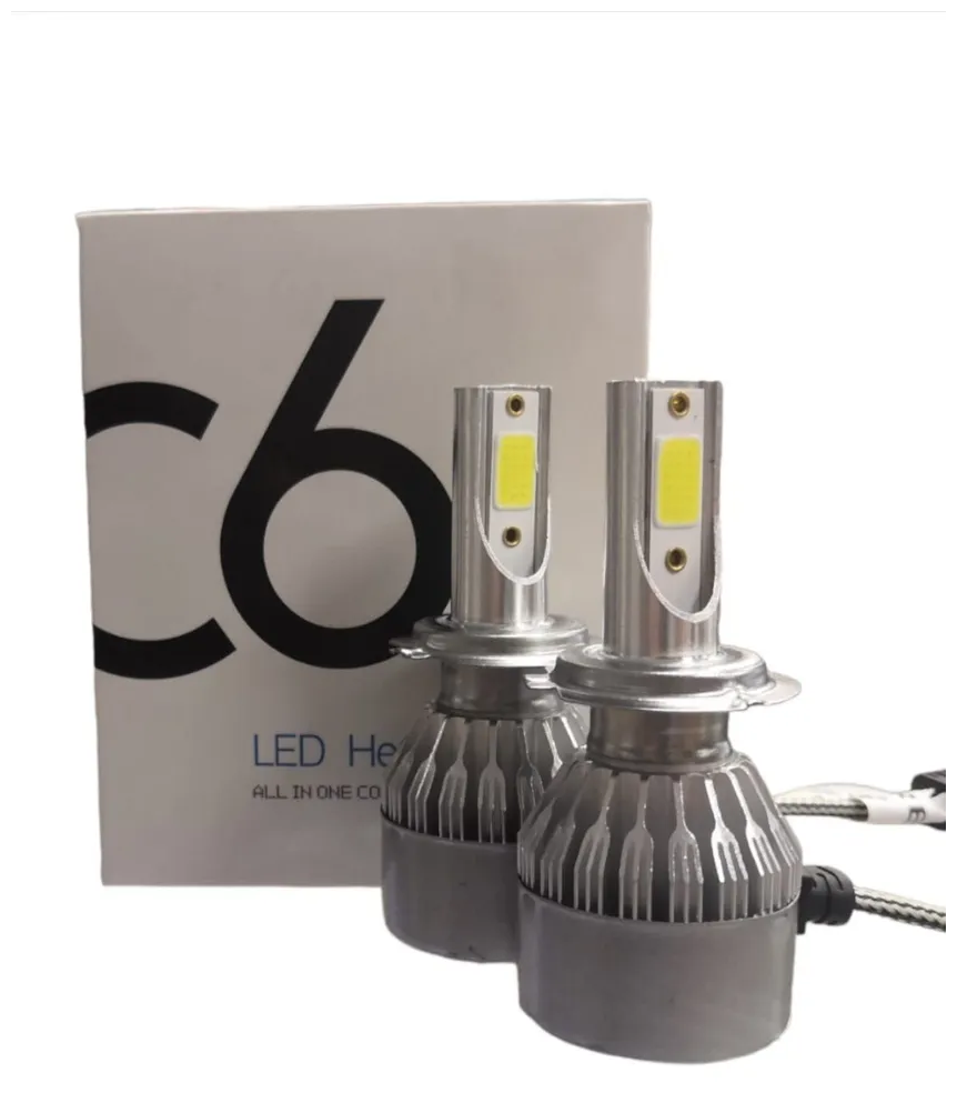 Светодиодные лампы Led C6 H7 6000k, 36w, 12V, комплект 2 шт.