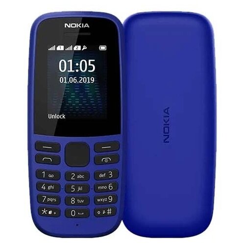 Телефон Nokia 105 SS (2019) без з/у, 1 SIM, синий