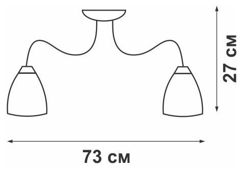 Люстра Vitaluce V3744-8/6PL, E27, 360 Вт, кол-во ламп: 6 шт., цвет: коричневый - фотография № 3