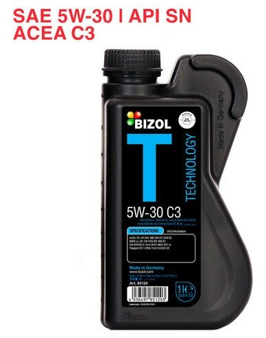 BIZOL Technology 5W-30 API SN, ACEA C3 1л (85120)