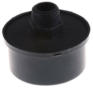 Воздушный фильтр для компрессора в сборе, пластиковый (Dнар. - 65 мм, резьба - 1/2" (20 мм))