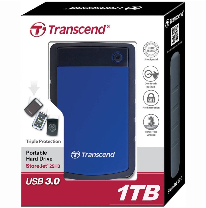 Внешний HDD Transcend StoreJet 25H3