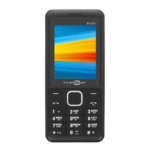 Телефон FinePower BA245, 2 SIM, черный