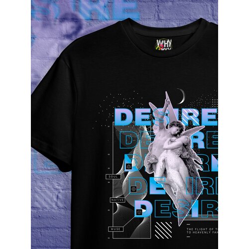фото Футболка why2key desair y2k черная мужская нет бренда