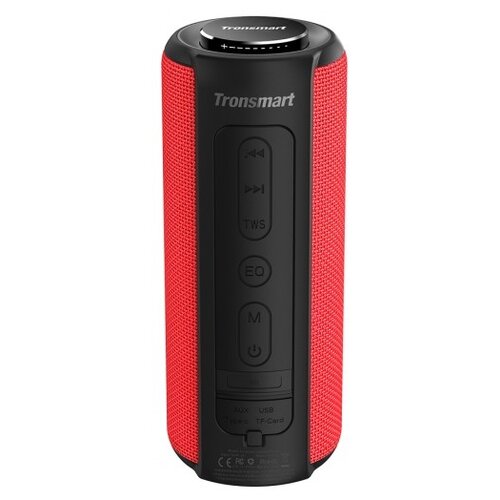 Портативная акустика Tronsmart Element T6 Plus, 40 Вт, красно-черный акустическая система tronsmart t6 plus red