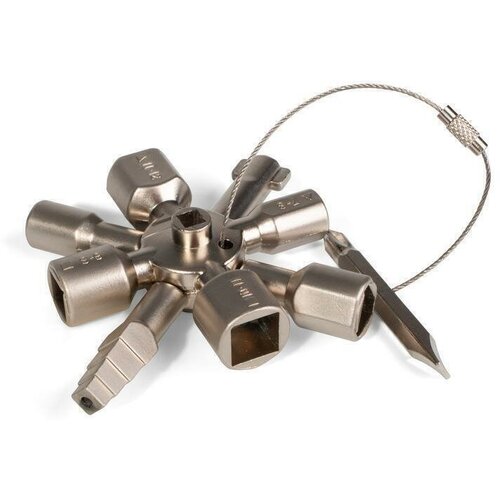 Ключ для электрошкафов с 10 профилями и битой крестшлиц КВТ КЭШ-10 1409₽