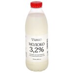 Молоко Избёнка пастеризованное 3.2%, 0.9 л - изображение