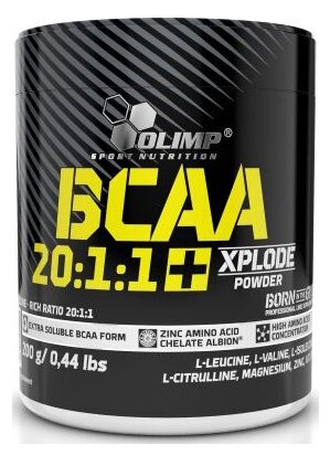 BCAA Olimp Sport Nutrition BCAA 20:1:1 Xplode Powder, грейпфрут, 200 гр.