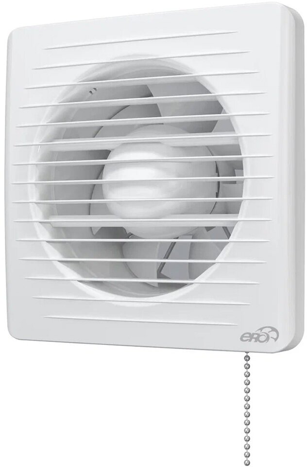 Вентилятор осевой вытяжной Era 5-02, c тяговым выключателем, с антимоскитной сеткой, D 125, 16 Вт - фотография № 1
