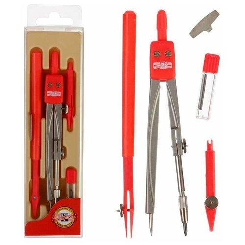 Готовальня Koh-I-Noor 4904 4 предмета школьная малая в коробке с европодвесом 1695₽