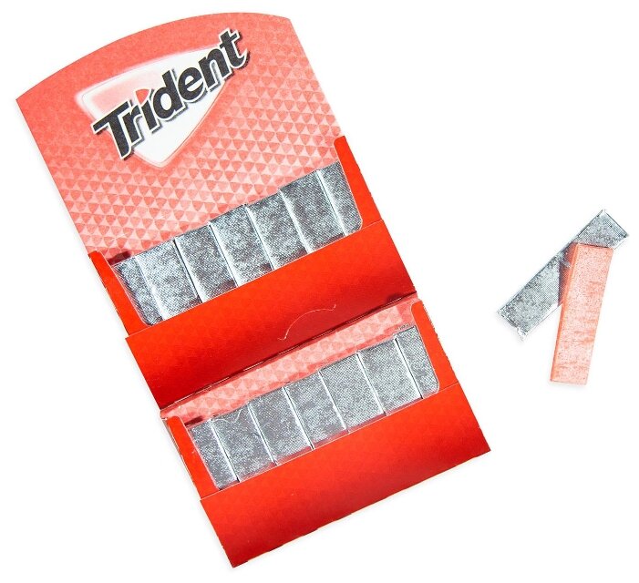 Жевательная резинка Trident Cinnamon / Тридент с Корицей 26,6 гр. (США) - фотография № 3