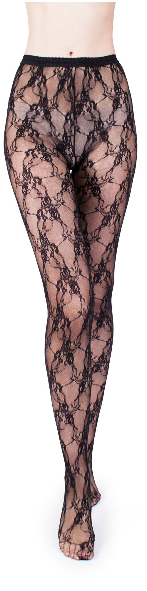 Колготки  Trasparenze Lace, 20 den, размер 2, черный