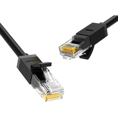 Сетевой кабель Ugreen NW102 U/UTP cat.6 8-Core RJ45 1.5m Black 60545 сетевой кабель ugreen nw102 u utp cat 6 8 core rj45 2m black 20160
