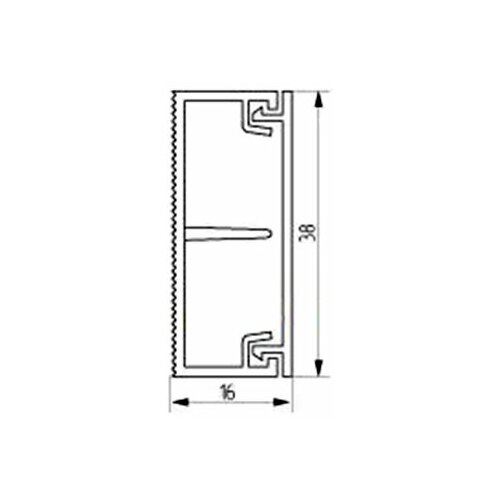 Короб 727016 MKS 16/38TW Rehau